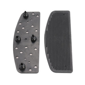 Black Motorcycle Rubber Rider Insert Floorboard Footboard Kit For Harley Davidson Touring Street Road Gilde 1986-2019
