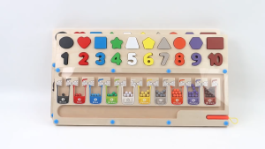 Kids 3in1 MAGNETIC ICE CREAM BOARD Color Number Shape Sorting Pairing Counting Educational Toy