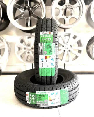 195R14 8PR GOODRIDE SC326(สายบรรทุกหนัก) ยางใหม่ปี 26🇹🇭 ราคาโปร2เส้น✅ แถมจุ๊บลมยางแท้😍 มีรับประกันนาน2 ปี 50000 กิโล❤️✅
