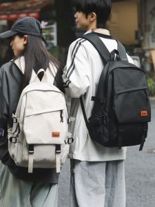 Fashionable Street-Style Student Backpack for Girls High School Outdoor Travel Casual Leisure Double-Shoulder Bag New 2024