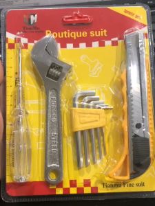 Obeng Set 4pcs Kunci Inggris - Kunci L - Karter - Tespen Boutique Suit Tian Mu