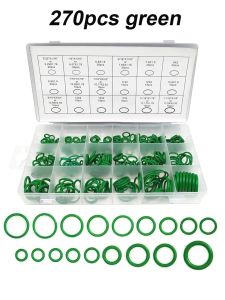 270/530 Pieces Green O-ring Seal High Quality Rubber Ring Car Air Conditioner Compression Seal Gasket Maintenance Rubber Gasket
