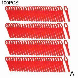 Red/Green Strimmer Blades Plastic Grass Cutting Blade Durable Grass Trimming Machine Blade for Cordless Grass Trimmer 100pcs