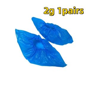 Disposable CPE Extra Thick Shoe Cover Waterproof Dustproof Thickened Wear-Resistant Plastic Home Foot Cover for Indoor Use