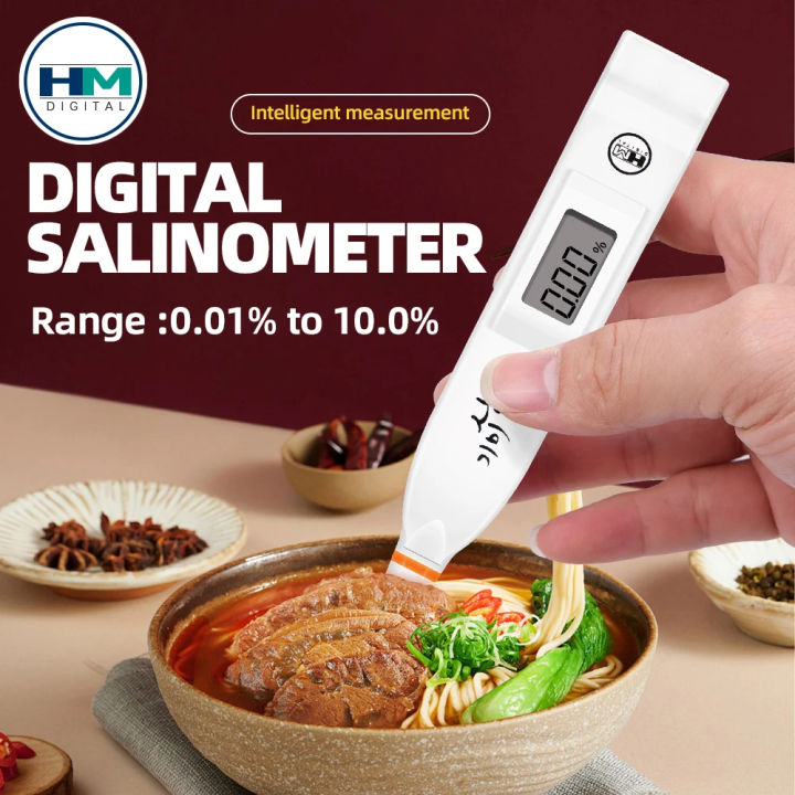 Digital Electronic Salinometer Kitchen Food Salt Tester Pen 0.01%-10% ...