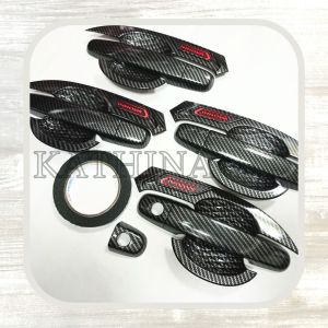 Paket Outer Handle Cover Pintu Mobil Innova 2004-2015 warna Carbon