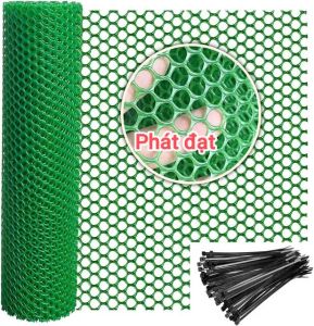 (Khổ lưới cao 1m mắt lưới rộng 12cm 2cm) lưới nhựa dẻo mắt cáo dùng để quây lót sàn chuồn gà vịt ...