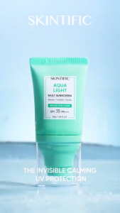 SKINTIFIC Aqua Light Daily Sunscreen 30g/50g ครีมกันแดด อควา ไลท์ เดลี่ SPF 35 PA+++