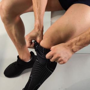 VBOSi 1 Piece Women Men Non-slip Elastic Leg Sleeve Knee Support for Basketball Fitness Training