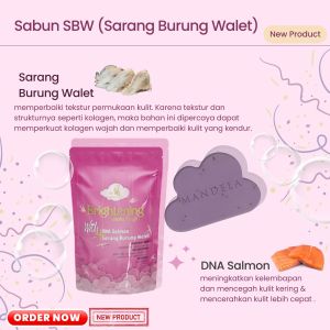 Brightening Glutasoap Sarang Burung Walet Mandela Beauty Original
