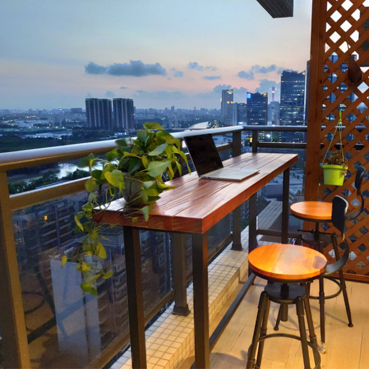 High chair and table for online balcony