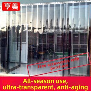 Transparent PVC Soft Wind Blocking And Thermal Insulation Door Curtain
