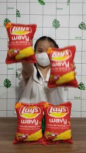 GẤU BÔNG ĐỒ CHƠI BÁNH LAYS ĐỎ THÚ BÔNG BÁNH MÌ 20CM MẨU ĐẸP CAO CẤP HÀNG XUẤT KHẨU