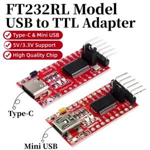 1-10PCS FT232RL FT232 FTDI USB 3.3V 5.5V to TTL Serial Adapter Module for Arduino FT232 Pro Mini Port USB TO TTL 232 Type-C USB