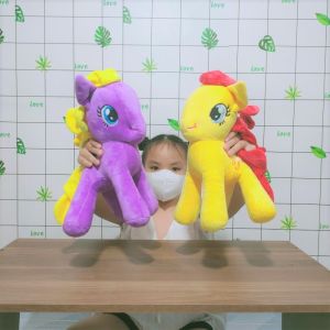 ĐỒ CHƠI NGỰA PONY NHỒI BÔNG NHIỀU MÀU GẤU BÔNG HOẠT HÌNH MY LITTLE PONY THIÊN THẦN DỄ THƯƠNG CHO BÉ