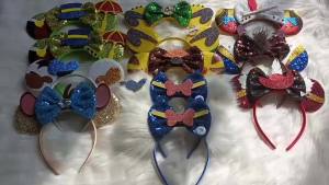 Herocross | Disney Chuột Mickey Frozen Tai Dây Đeo Đầu Dành Cho Người Lớn Công Chúa Anna Elsa Người Tuyết Olaf Nữ Băng Đô Quấn Tóc Phụ Kiện Tóc