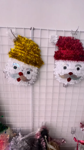 AT.MALL ของตกแต่งคริสต์มาสและปีใหม่ ✨ เซ็ตคริสต์มาสจากวัสดุระยิบระยับ รูปทรงน่ารักหลากสีสัน