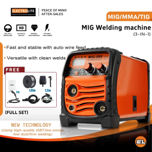 MIG-999 Welding Machine Gasless Mig Weldings Set MIG/TIG/MMA 3 in 1 MIG Welder Mesin Kimpalan 电焊机