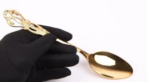 Sendok Makan Stainless Sendok Gold Garpu Makan Garpu Gold Mahkota