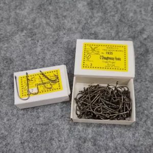 Lưỡi Câu Cá Maruto 1935 O’Shaughnessy (Chân dài) Carbon Mạ Đồng Có Khoen Bán Lẻ 10 Lưỡi