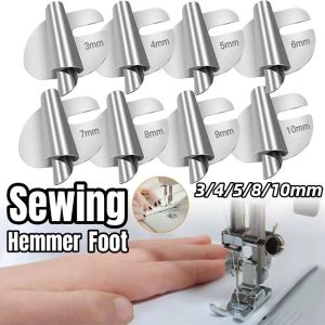 1PC 3-10mm Stainless Steel Sewing Rolled Hemmer Foot Durable Sewing Machine Presser Foot DIY Crafts Hemming Puller Tools