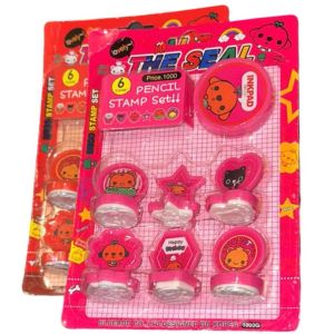 ตราปั๊มการ์ตูน ตัวปั๊มสำหรับเด็ก ตัวปั๊มคละลาย ชุดตัวปั๊มเกาหลี+หมึกปั๊ม ตรายางการ์ตูน พร้อมส่ง