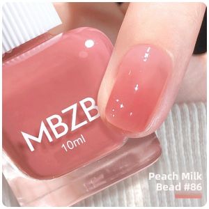 Quick-Dry Pearl Ceramic White Nail Polish Ice Sand Texture Tear-Off Water-Based Odorless Non-Toxic Child Safe No-Bake MBZB Nail Paint