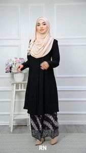 KEBARUNG PRINCESS 18 & 19 - IRONLESS BAJU RAYA 2025 KEBARUNG LABUH MUSLIMAH KAIN LIPAT BATIK NURSING FRIENDLY readystock