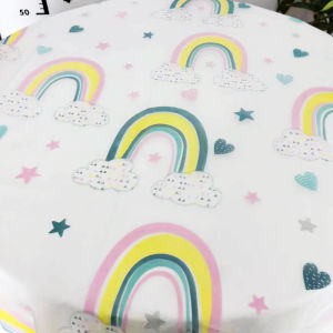 Lemon Pattern Disposable Tablecloth 2025 Model Oilproof Waterproof round Tablecloth for Dining Table Square Tablecloth