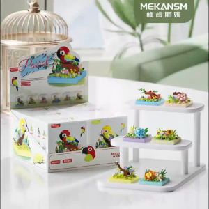 BETTIE Nano Block Mainan Toys Bricks Hewan Mainan Blok Kakatua Susun Mainan Edukasi Anak