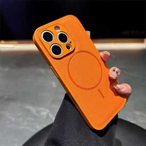 Suede Magnetic Leather iPhone Case Shockproof
