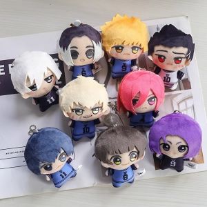 10cm Mini BLUE LOCK Plush Stuffed Doll Seishiro Nagi Isagi Yoichi Chigiri Bachira Meguru Doll Pendant Keychain Kids Toy Gifts