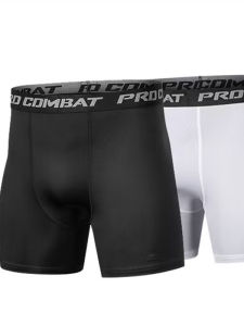 Mens Basketball Training Compression Shorts Five-Quarter Length Fitness Running Sportswear Quick-Dry Tight Fit Underwear