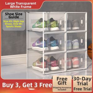 Transparent Dust-Proof Space-Saving Plastic Shoe Box
