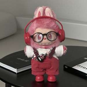 ชุดเสื้อผ้าเด็ก Labubu รุ่นที่สาม ชุดเสื้อผ้าดีไซน์พลังงานสูง 17 ซม สำหรับตุ๊กตา Pullip สีแดง คอลเลกชัน