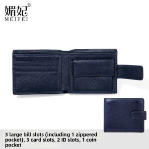 MEIFEI | Minimalist Lightweight Bifold Leather Wallet