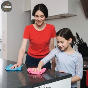 Túi 4 Khăn Lau Đa Năng VILEDA Microfibre Mềm Mại Không Xổ Lông