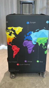 Fancytravel แฟชั่นบุคลิกภาพป้องกันกระเป๋าเดินทาง18/24/28/32In กระเป๋าเดินทางยืดหยุ่นสูงสแปนเด็กซ์ฝาครอบป้องกัน