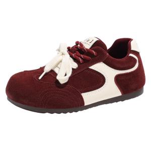 Josiny | Plush Winter Casual Sneakers Women Red