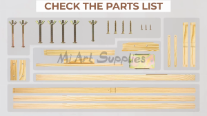 【Mi Art Supplies】Assemble Required - Adjustable Artist Wood Easel Artist Wooden Sketch Easels Poster Stand