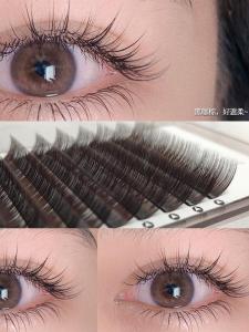 Velvet Matte Brown Black Coffee Swan down Eyelashes JBCD Single Root Super Fine Soft Curl Eyebrows Beauty Tools Extensions