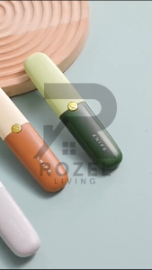 ROZEL Set Pisau dan Peeler Travel Friendly dengan Warna Estetik / Pengupas Peeler Buah Sayur Multifungsi / Pisau Pemotong Sayur Buah Bawang Mini / Pisau Dapur 2 in 1