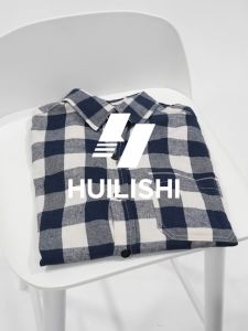 HUILISHI Mens Classic Plaid Casual Fashion Loose Long Sleeve Shirt