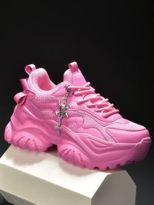 Womens casual vulcanized shoes black platform high heels womens Halloween punk style light womens sneakers