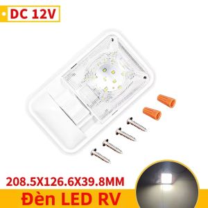 Đèn LED Nội Thất Ô Tô 12V Màu Trắng Tự Nhiên Đèn Trần Mái Vòm RV Có Công Tắc Dùng Cho Xe RV Xe Cắm Trại Nhà Di Động Thuyền Xe Hơi Đèn Đọc Sách