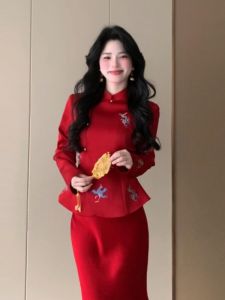 CHANGTONG | Bộ Trang Phục Đỏ Tăng Sức Quyến Rũ Cho Dịp Quan Trọng