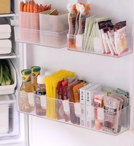 DXL Refrigerator Side Door Divider Divider Clip Adjustable Classification Organizer Storage Partition Partition Piece