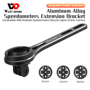 Tây đi xe đạp Xe Đạp Hợp kim nhôm cẩu Giá đỡ đèn siêu nhẹ GoPro chủ Đồng hồ đo tốc độ xe đạp Bracket phù hợp wahoo/Garmin/bryton/Black Bird/xoss Gắn Xe Đạp Bộ