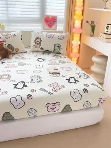 นุ่มและระบายอากาศ แผ่นผ้าฝ้ายแท้ พิมพ์ดอกไม้ ความสูง 10 นิ้ว （ไม่มีปลอกหมอน）3 ฟุต/3.5 ฟุต/5 ฟุต/6 ฟุต