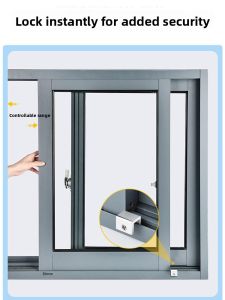 MONLEYTA | Aluminum Alloy Window Limit Switch Fly Screen Lock Buckle Fixed Slide Children Safety Anti-Theft Device Manually Operated